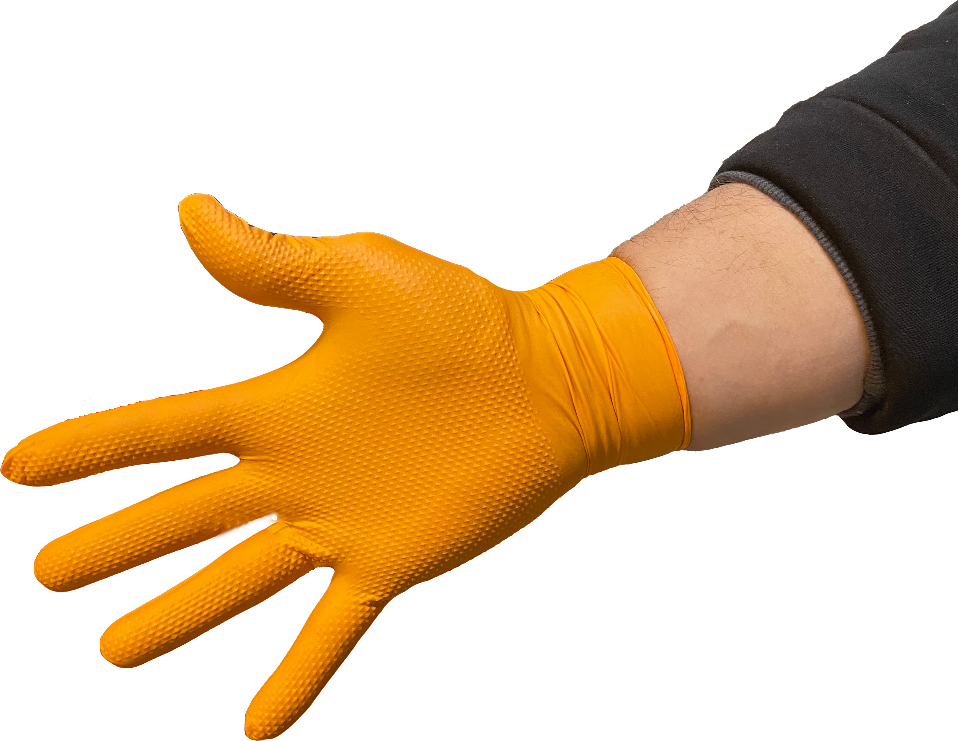 Gant Nitrile Orange non poudré